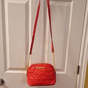 Red Quilted Crossbody Bag
